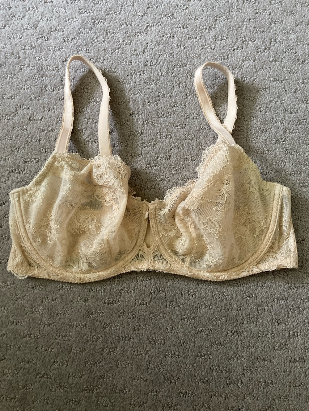 Wacoal Seduction Demi cream lace bra, 38D